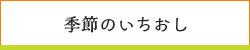 季節のいちおし