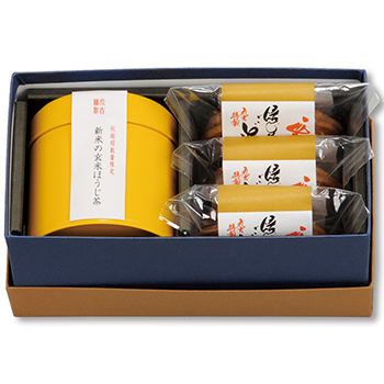 近江茶 丸吉　季節商品　ほうじ茶・お菓子詰合せ